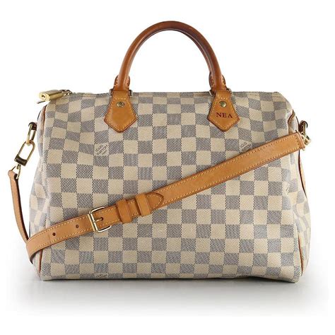 borsa louis vuitton stoffa e manico marrone e bianco|louis vuitton borse.